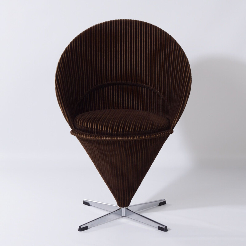 Silla cónica vintage K1 de Verner Panton Danés 1960