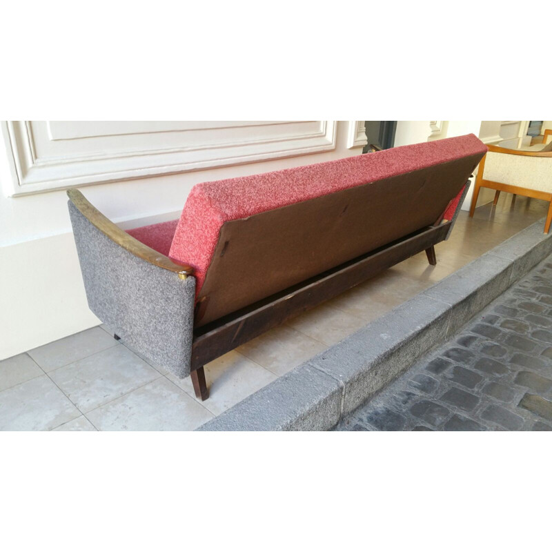 Divano letto vintage cliclac, 1950