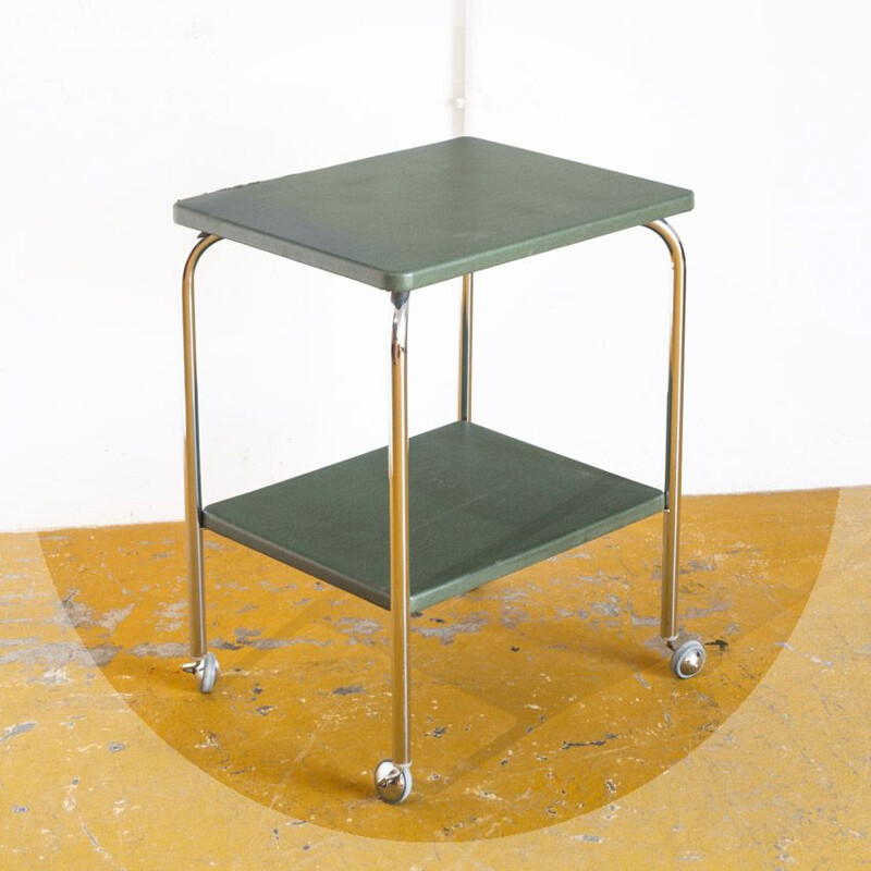 Vintage side table bauhaus Industrial France, 1960