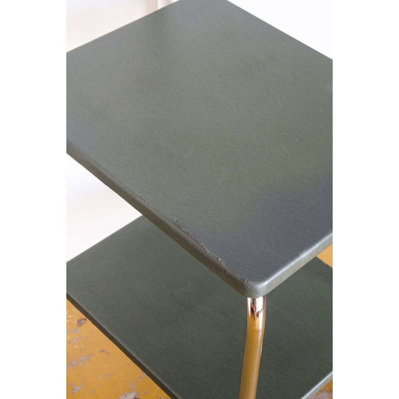 Vintage side table bauhaus Industrial France, 1960