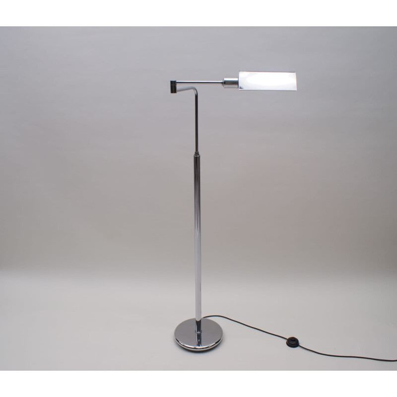 Vintage verchroomde vloerlamp, Duitsland 1970