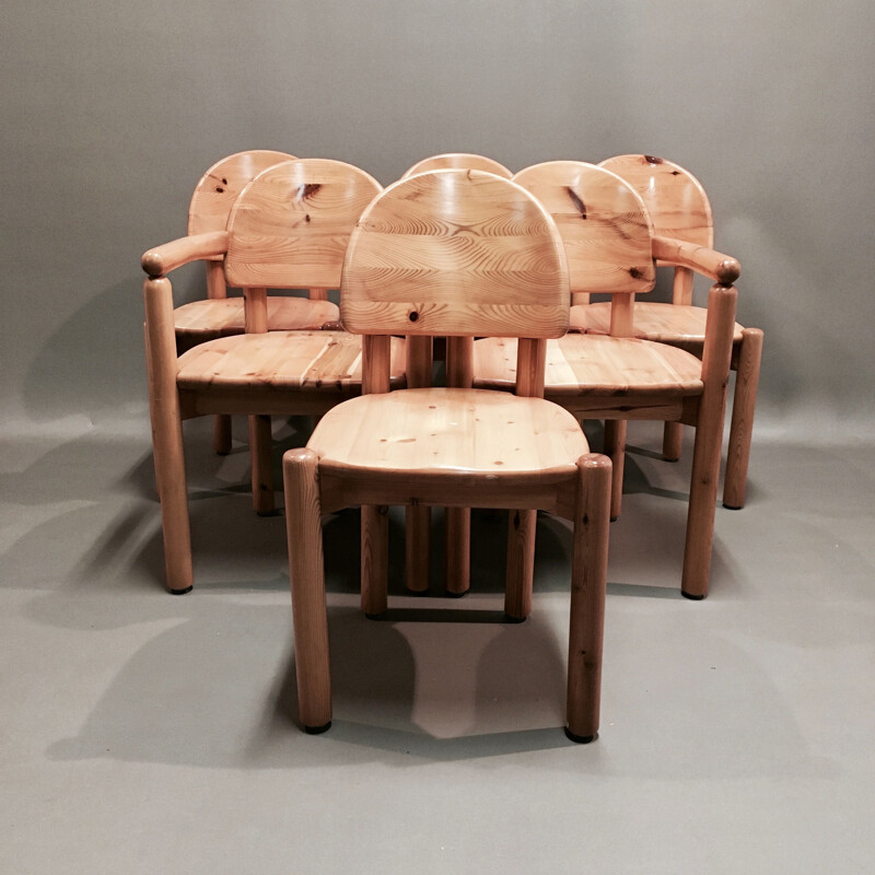 Vintage solid wood armchair Rainer Daumiller.