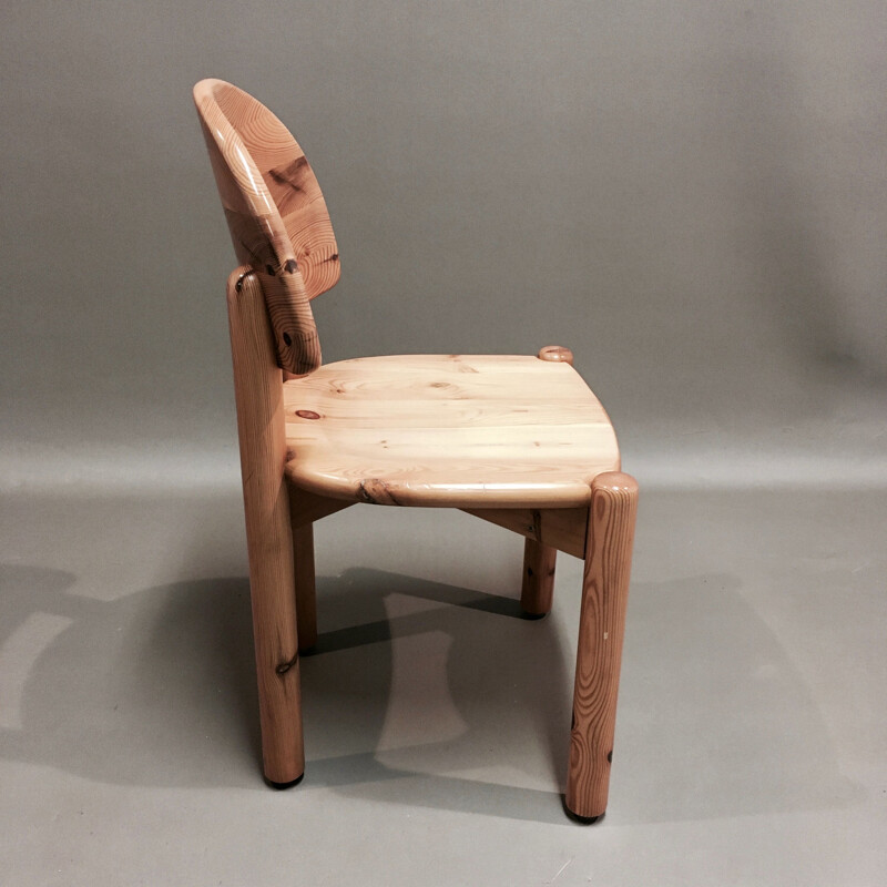 Vintage solid wood Rainer Daumiller chair.