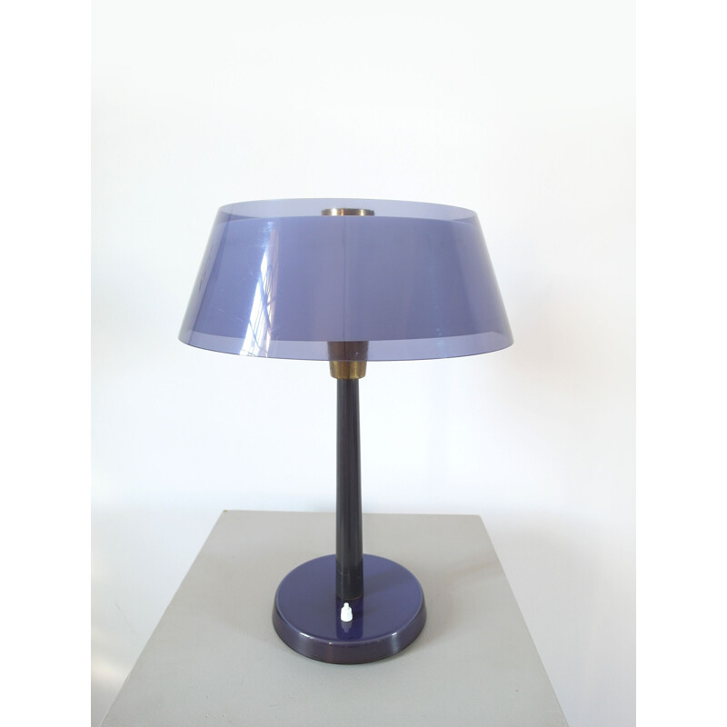 Lámpara de mesa Vintage Purple Tuomas de Yki Nummi para Stockmann-Orno, Finlandia 1950
