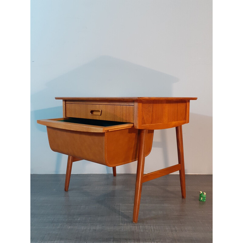 Vintage Teak Bedside Table, Norway 1960