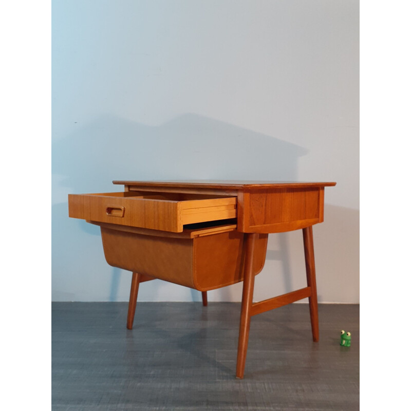 Vintage Teak Bedside Table, Norway 1960