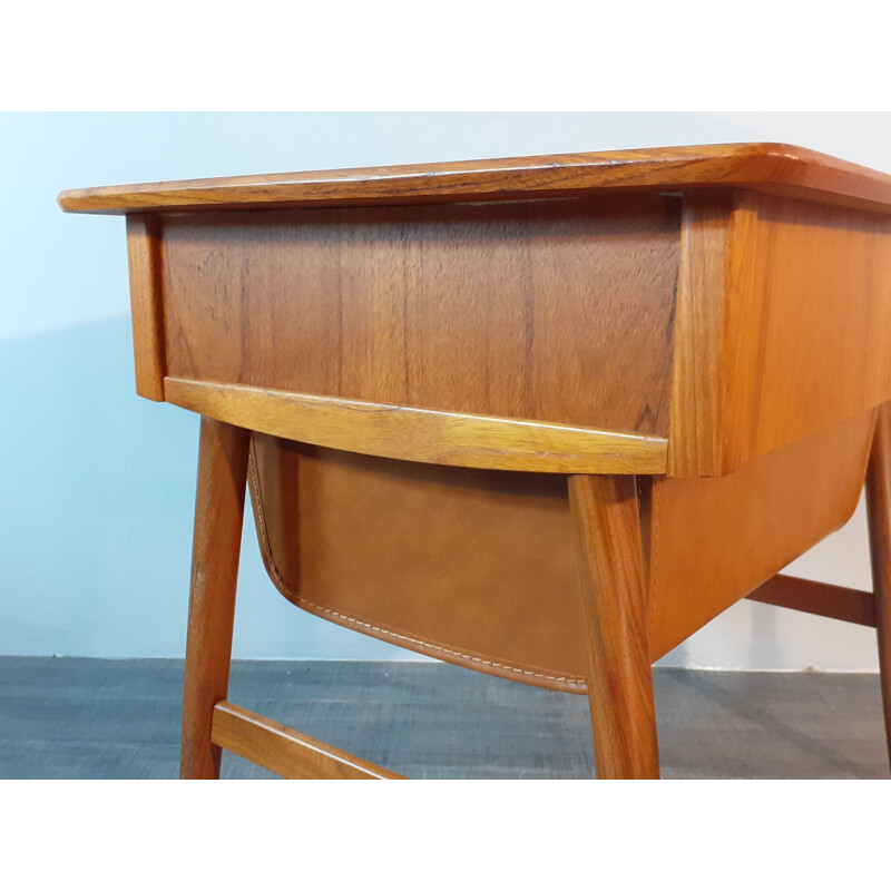 Vintage Teak Bedside Table, Norway 1960