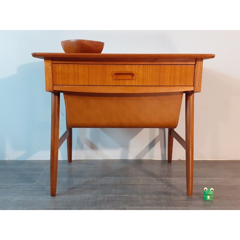 Vintage Teak Bedside Table, Norway 1960