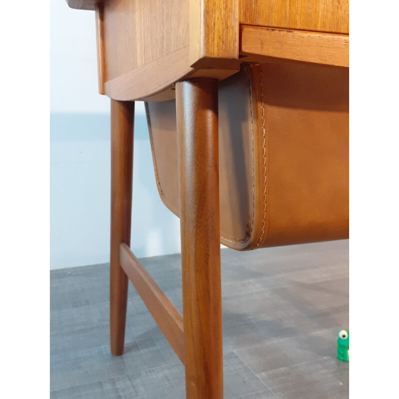 Vintage Teak Bedside Table, Norway 1960