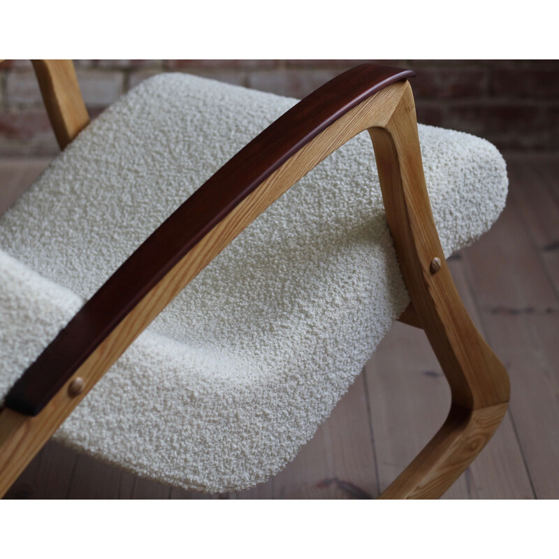 Vintage Rocking Chair French Boucle 1950s