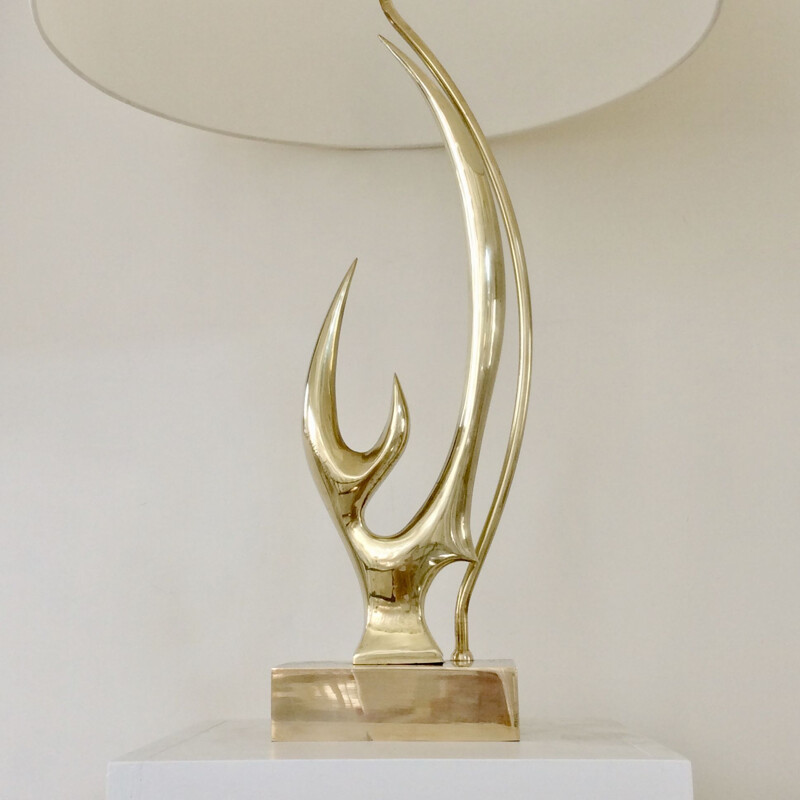 Paire de Lampes Sculpturales vintage par Willy Daro, Belgique 1970