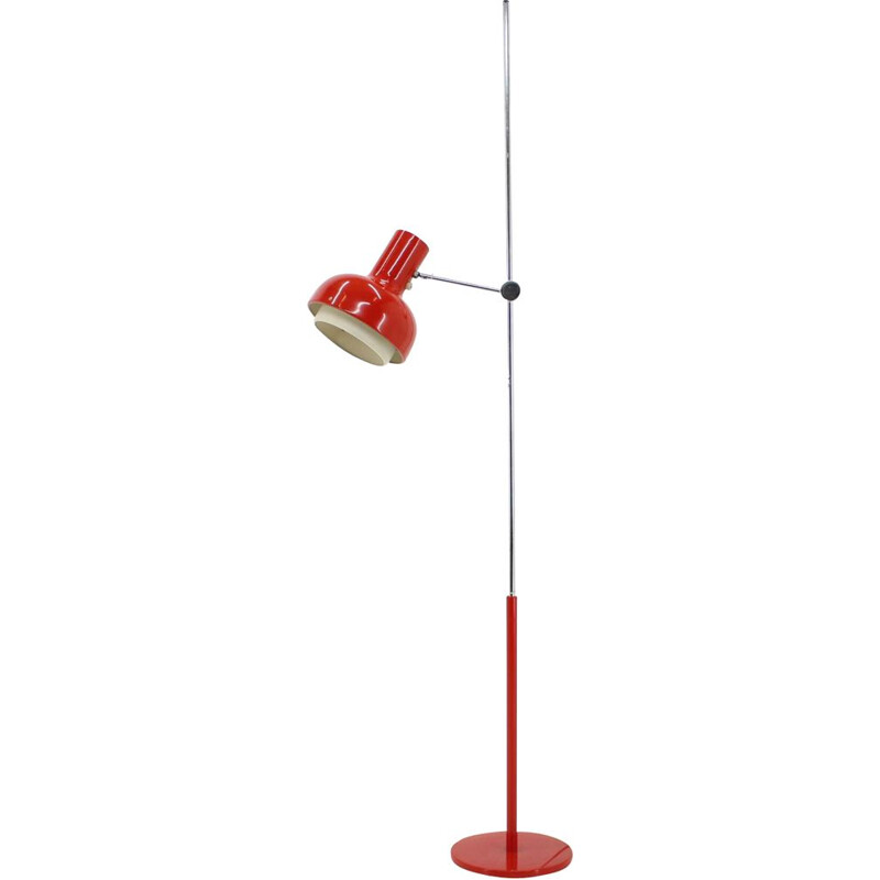 Vintage adjustable floor lamp by Josef Hůrka for Napako, Czechoslovakia 1960