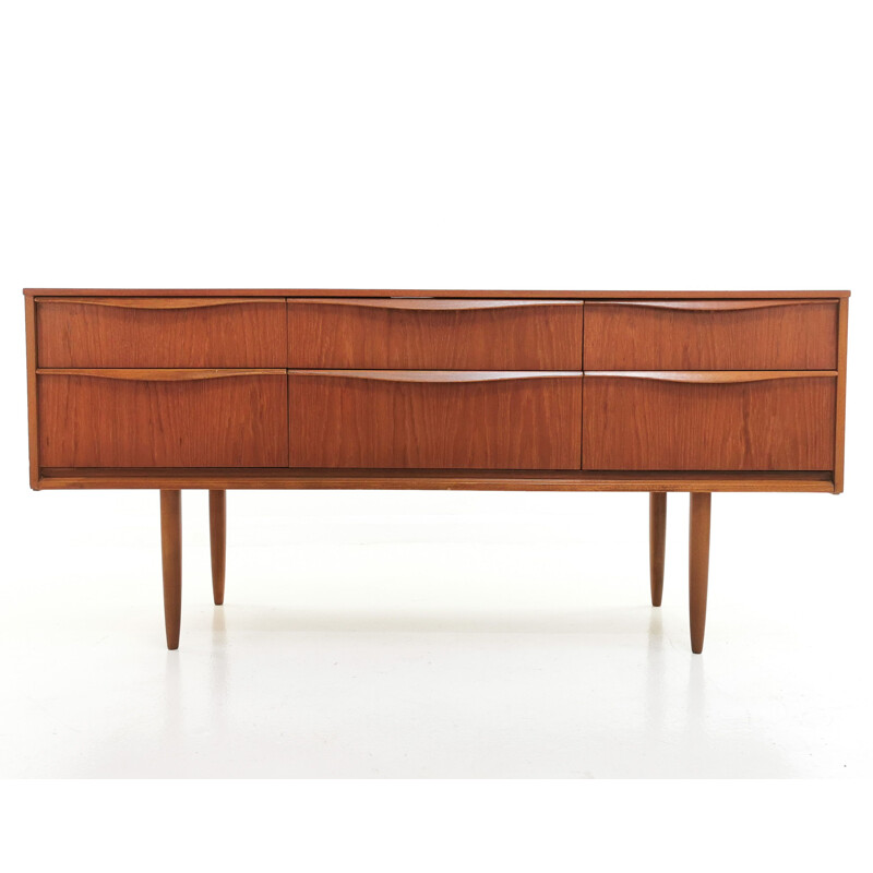 Vintage Austinsuite Teak Mid Century Sideboard Chest of Drawers, 1960s 