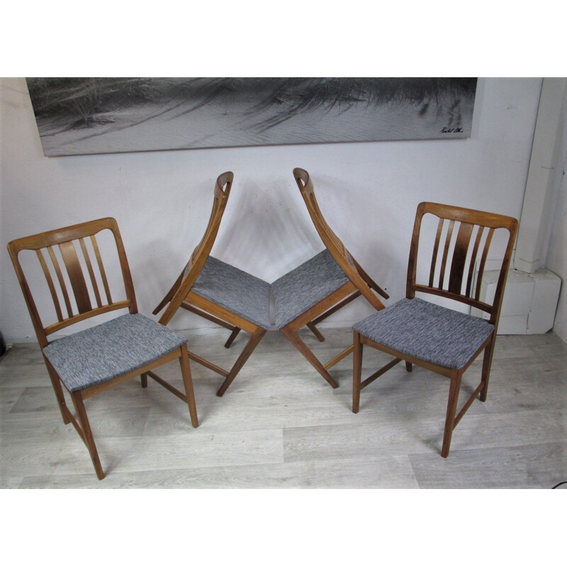 Set of 4 vintage Chairs, Denmark, 1960s