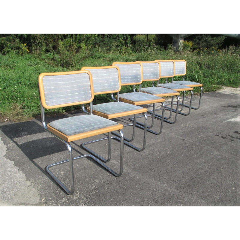 Ensemble de 6 chaises vintage Italie 1970