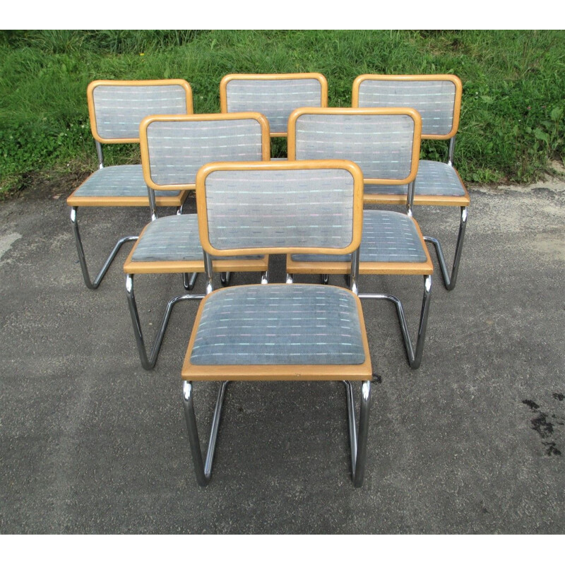 Ensemble de 6 chaises vintage Italie 1970