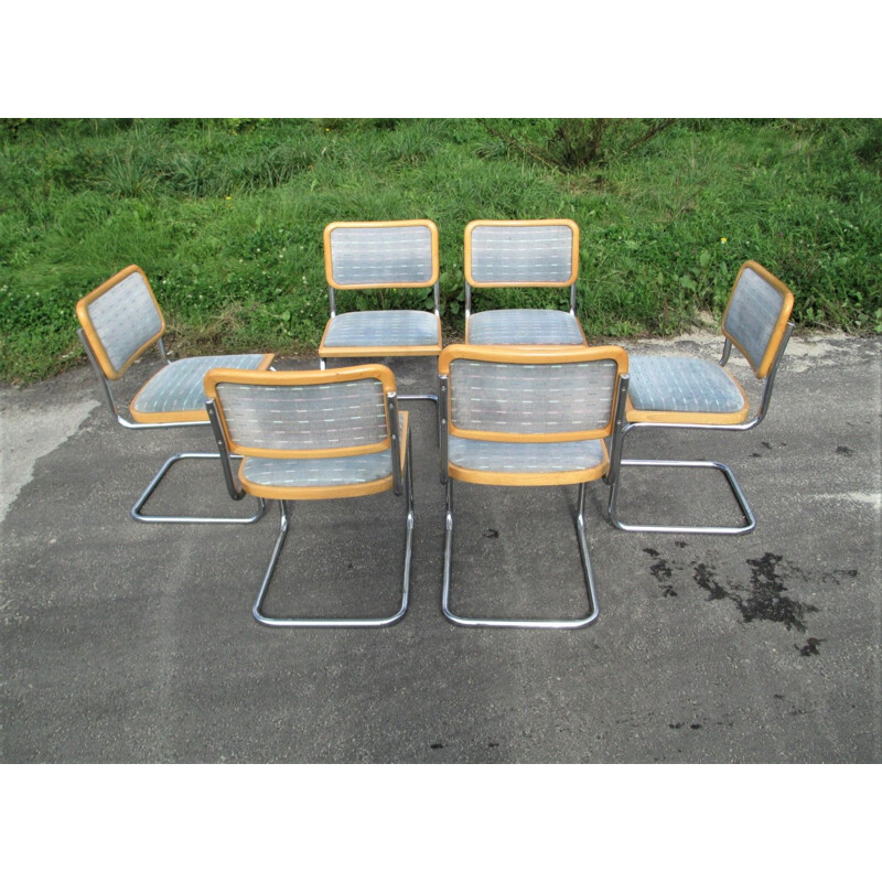 Set of 6 vintage Chairs, Italy, 1970s