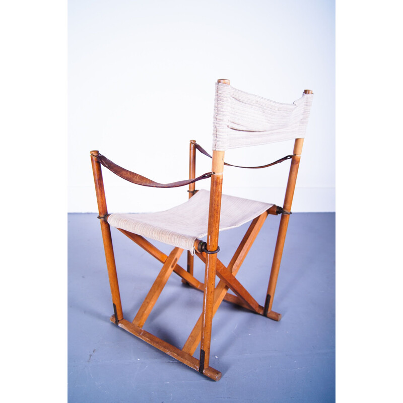 Vintage safari folding chair Mogens Koch for Interna Denmark 1932