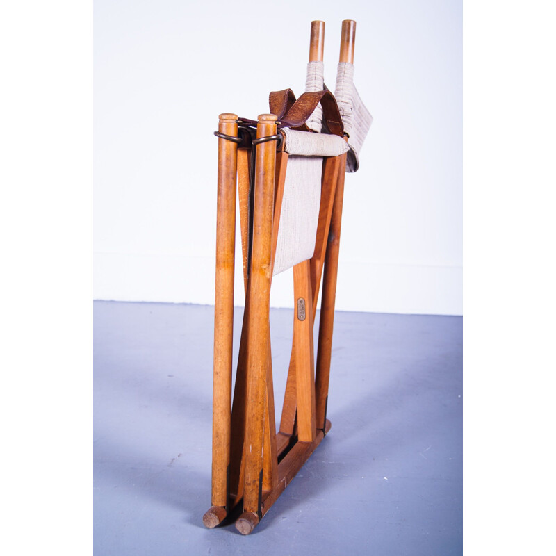 Vintage safari folding chair Mogens Koch for Interna Denmark 1932