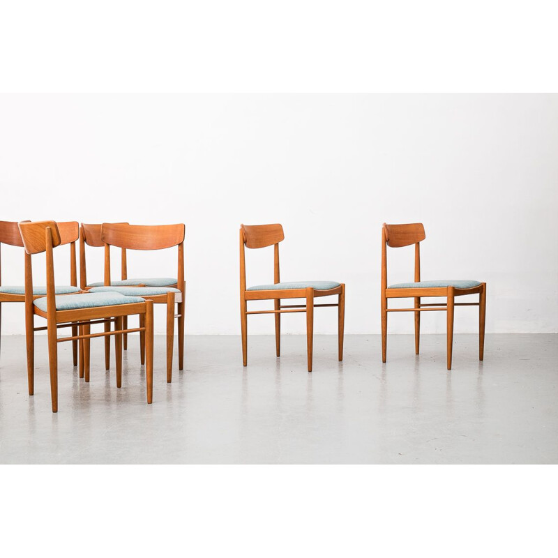 Set of 6 vintage dining chairs by the Habeo seal West Germany 1960s