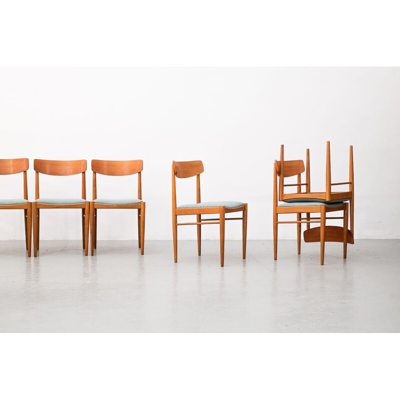 Set of 6 vintage dining chairs by the Habeo seal West Germany 1960s