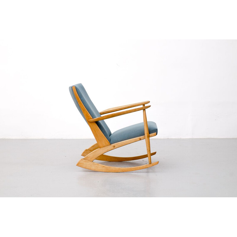 Vintage Boomerang rocking chair, by Holger Georg Jensen for Tønder Møbelværk 1950s