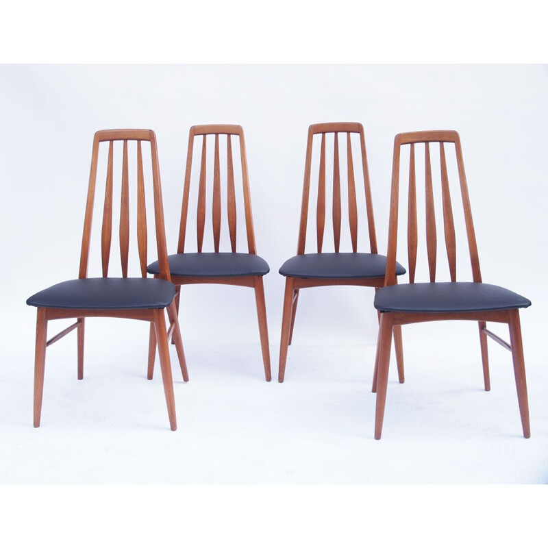 Set of 4 vintage KOEFOEDS Danish chairs 1960