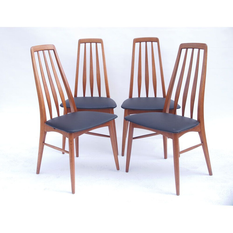 Set of 4 vintage KOEFOEDS Danish chairs 1960