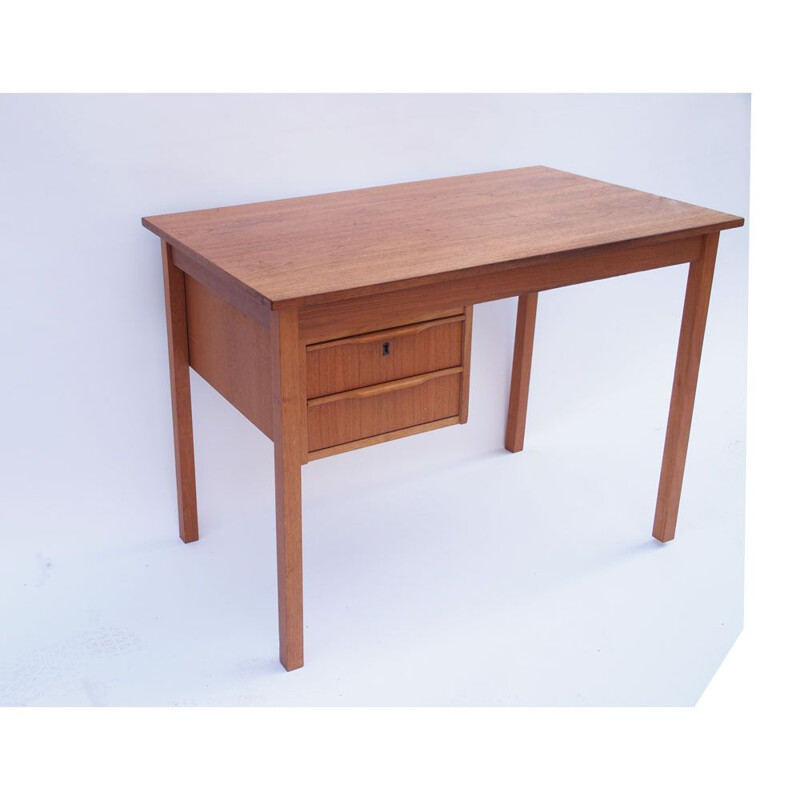 Bureau vintage scandinave danois , 2 tiroirs 1960