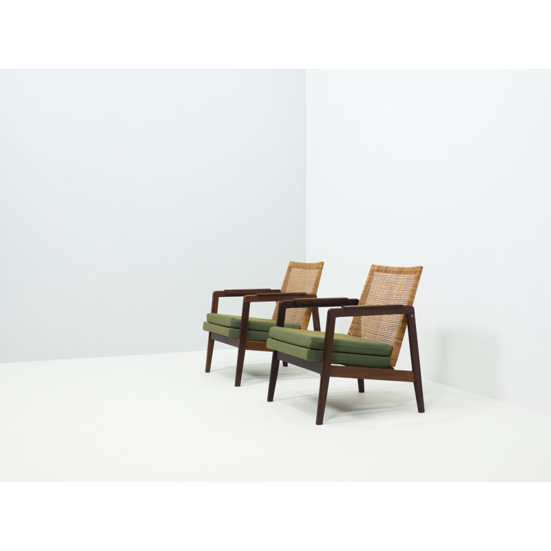 Pair of vintage easy chairs by P.J. Muntendam Gebroeders Muntendam