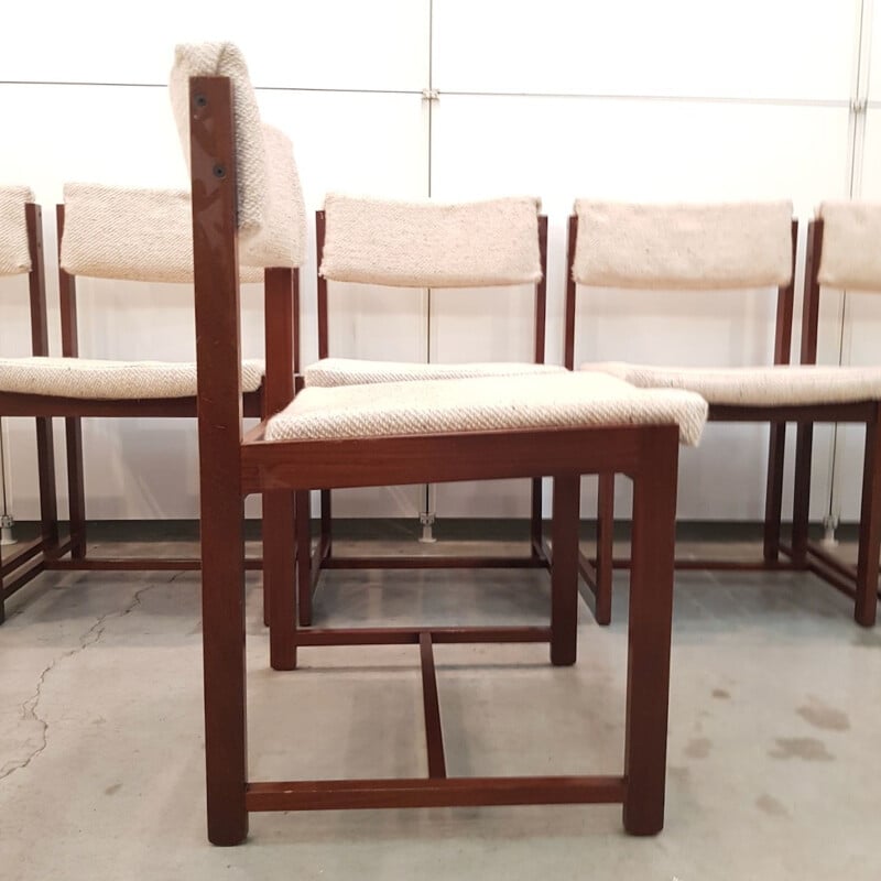 Set of 6 vintage dining chairs by Pieter Debruyne For V Form 1960s