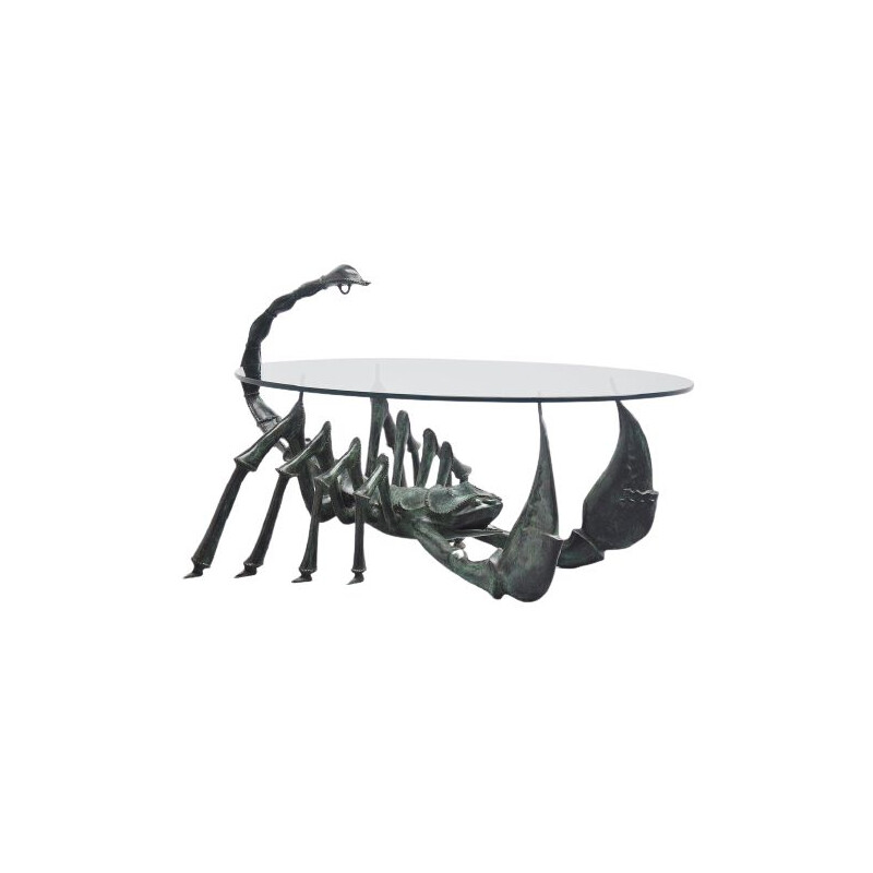 Scorpion coffee table Jacques Duval-Brasseur France 1970
