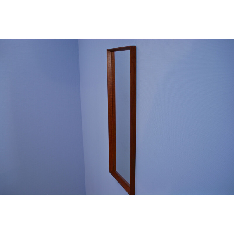 Vintage teak mirror, Denmark, 1970