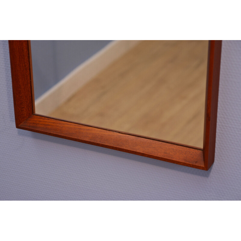 Vintage teak mirror, Denmark, 1970