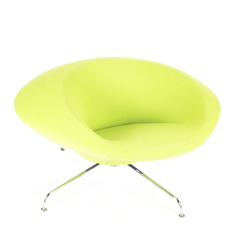 Vintage Green Kirk lounge chair by René Holten for Artifort, 1990