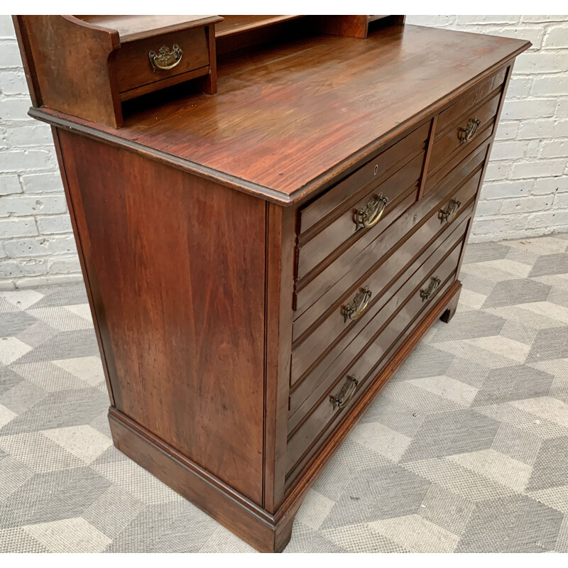 Large vintage  Arts and Crafts Dressing Table Drawers with Mirror