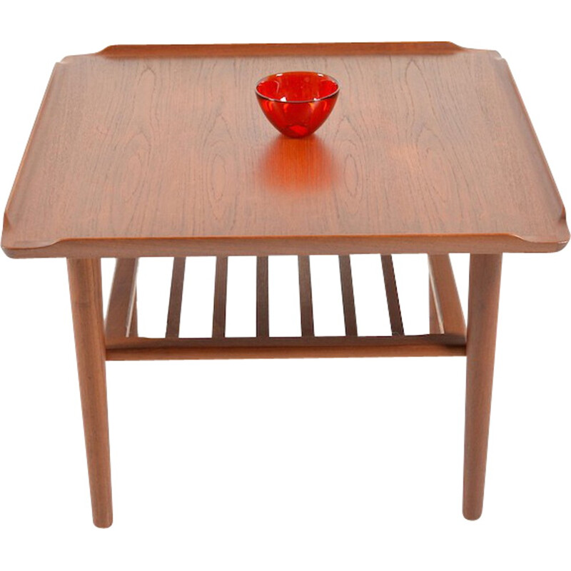 Mid-century Kubus coffee table in teak, Georg JENSEN - 1960s