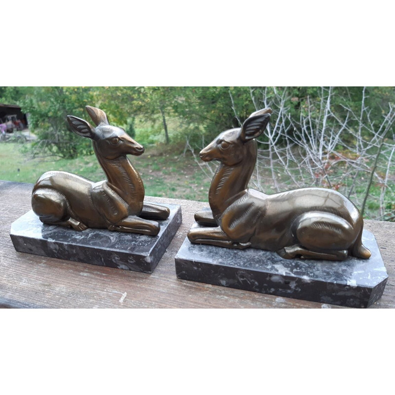 Pair of vintage art deco bookends 1930's