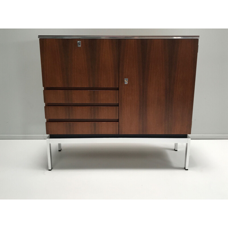 Vintage rosewood highboard Belgium 1970