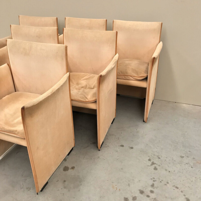 Set of 6 vintage armchairs 401 break - Cassina Mario Bellini 1970