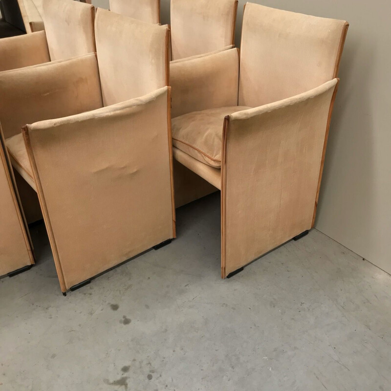 Set of 6 vintage armchairs 401 break - Cassina Mario Bellini 1970