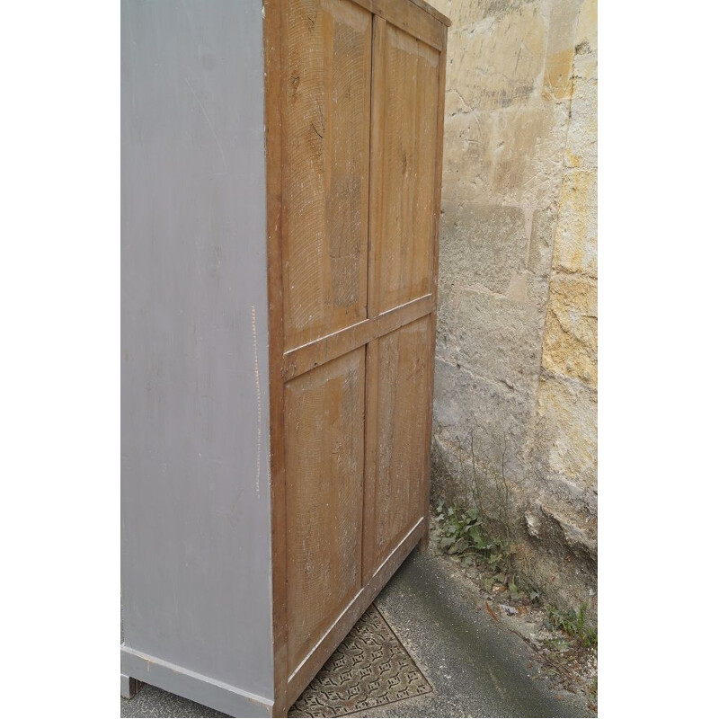 Vintage wooden workshop cabinet 1950