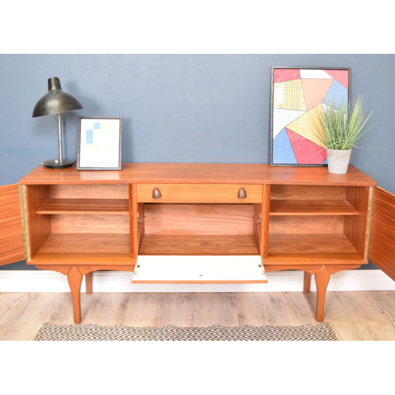 Short  vintage Teak Sideboard Cabinet 1960s