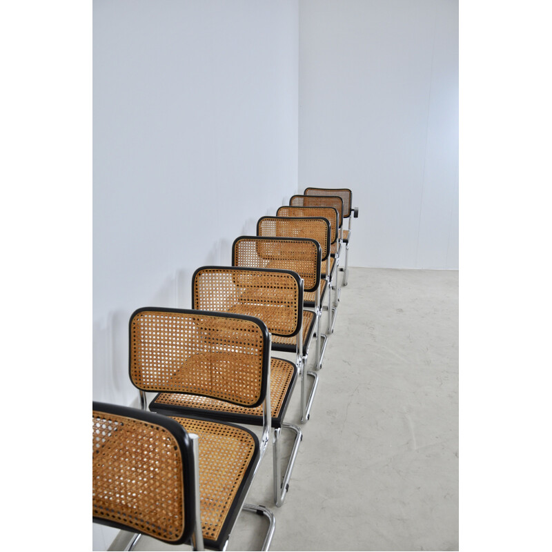 Lot de 10 fauteuils vintage  B32 par Marcel Breuer