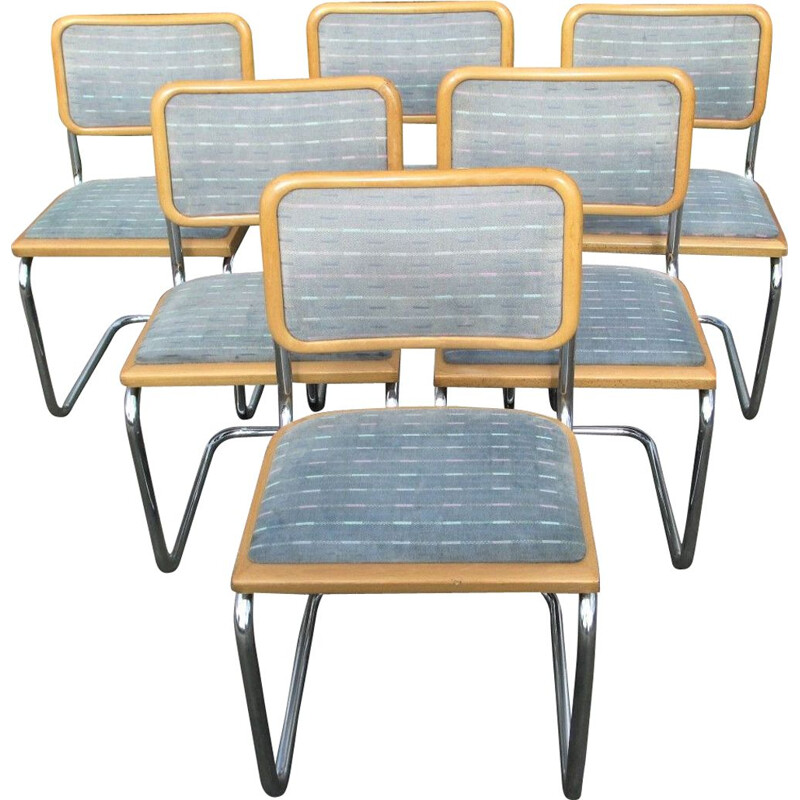 Ensemble de 6 chaises vintage Italie 1970