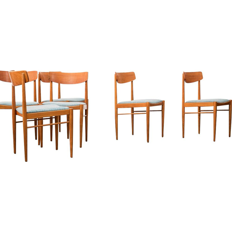 Set of 6 vintage dining chairs by the Habeo seal West Germany 1960s