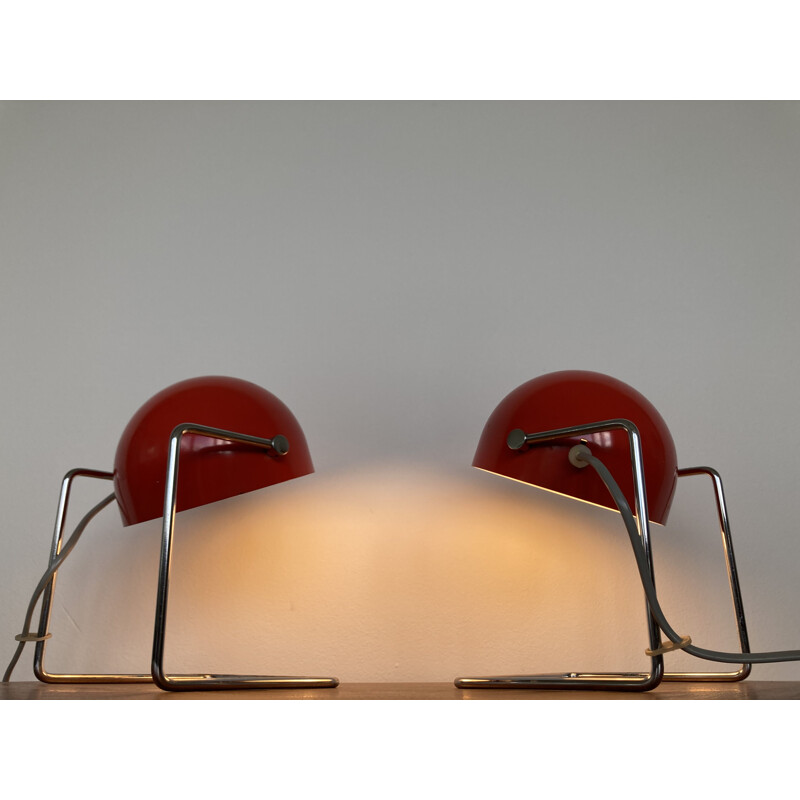 Paire de lampes de table vintage de Josef Hurka pour Napako - Type 85104 Tchécoslovaquie 1960
