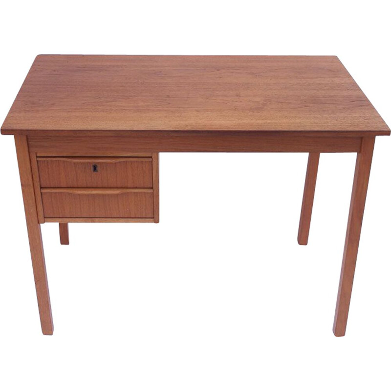 Bureau vintage scandinave danois , 2 tiroirs 1960