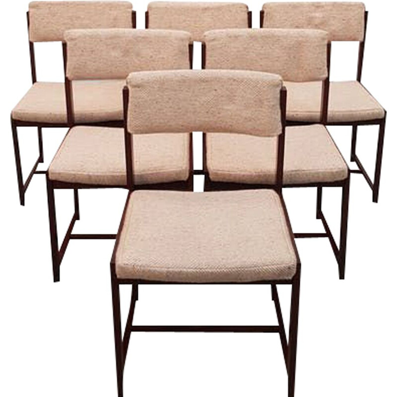 Set of 6 vintage dining chairs by Pieter Debruyne For V Form 1960s