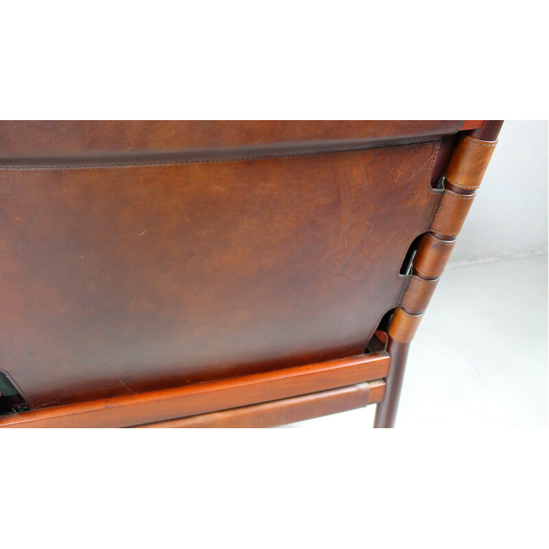 Vintage Leather Sofa Ilona by Arne Norell, Aneby Møbler 1960s